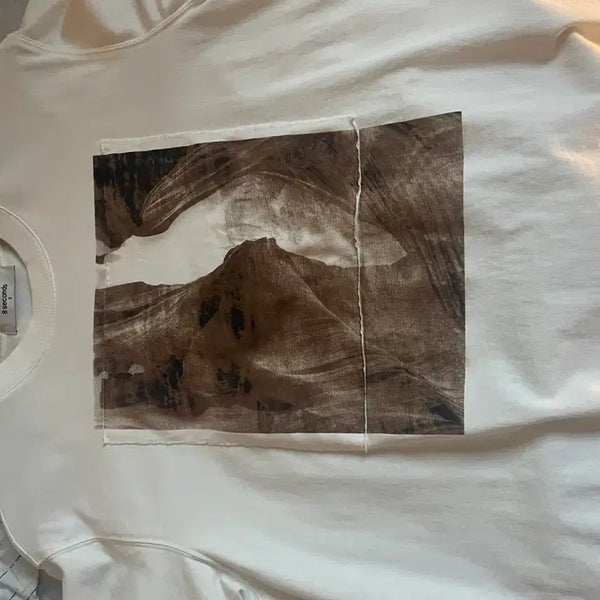 [BUNJANG] 8 Seconds Graphic T-Shirt Ivory / 8세컨즈 그래픽 티셔츠 아이보리