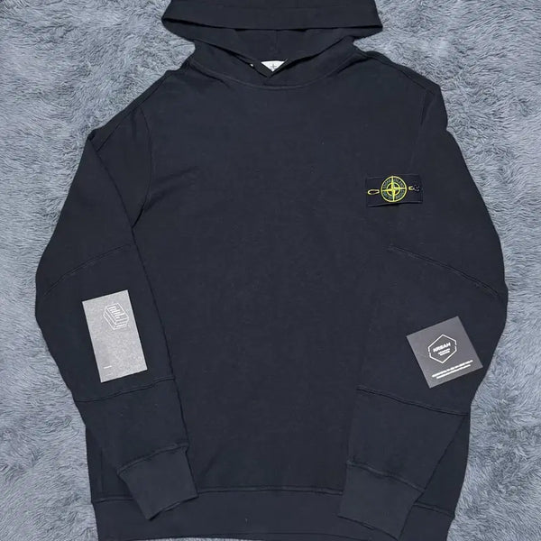 [BUNJANG] Stone Island 24-25 Black Hoodie 2XL / [24-25년식/2XL]스톤아일랜드 후드티 블랙