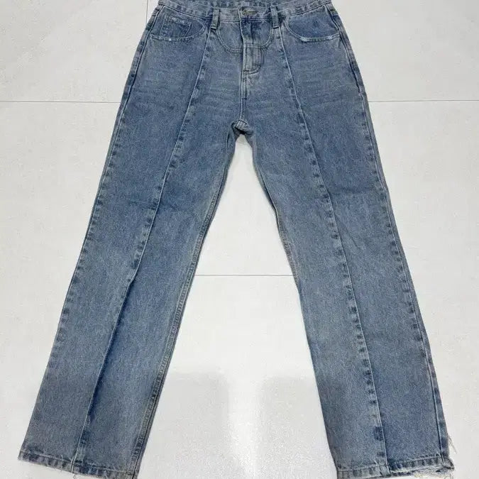 [BUNJANG] Bluemarble Denim Pants / 블루마블 데님 팬츠
