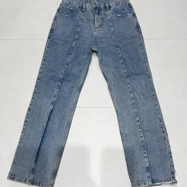 [BUNJANG] Bluemarble Denim Pants / 블루마블 데님 팬츠