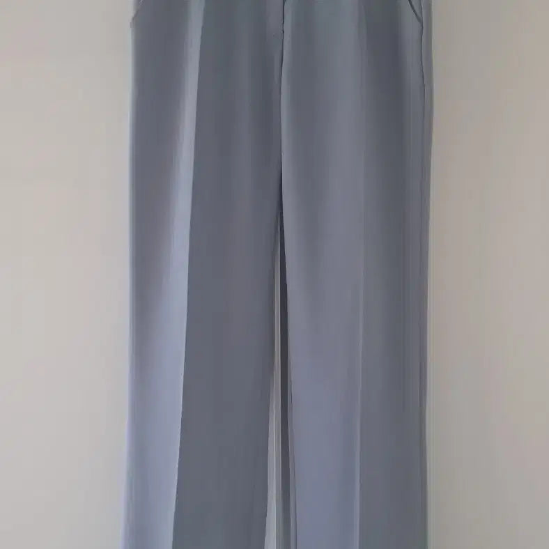 [BUNJANG] Yozme Straight Fit Slacks - Summer Sky Blue (New) / YOZME]여름 하늘색 슬랙스/스트레이트 팬츠/핏예쁜 일자바지(새 제품)