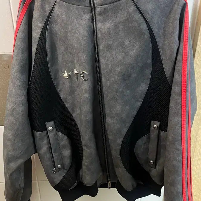 [BUNJANG] Adidas Thug Club Leather Hooded Jacket / 아디다스 떠그 클럽 후드집업