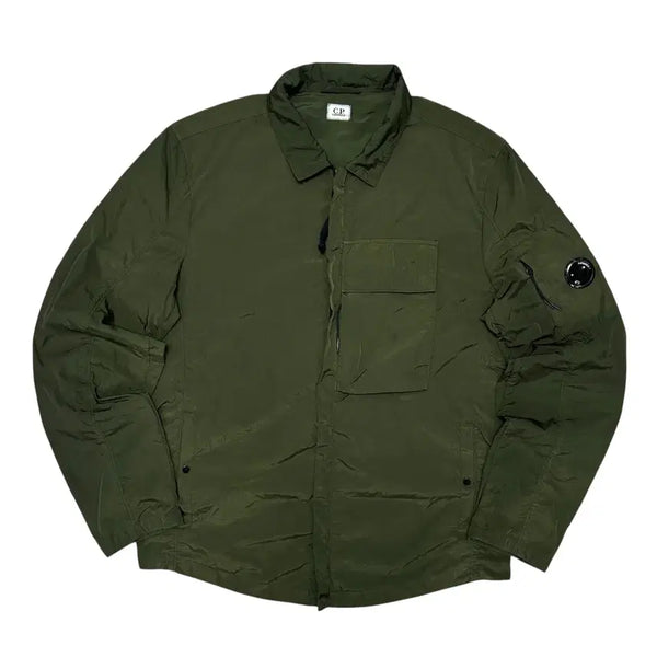 [BUNJANG] CP Company Khaki Chrome Nylon Shirt Jacket XL / CP컴퍼니 카키 크롬 나일론 셔츠자켓(XL)