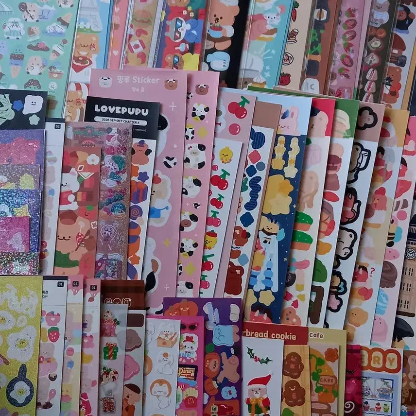 [BUNJANG] Assorted Sticker Bundle (Various Artists, Ins, Daiso) / !!처분목적 랜덤 스티커!!여러작가님,인스,다이소스티커 등
