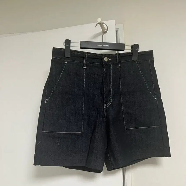[BUNJANG] Solid Homme Raw Denim Shorts Size 48 / 솔리드옴므 생지 데님 반바지 48사이즈
