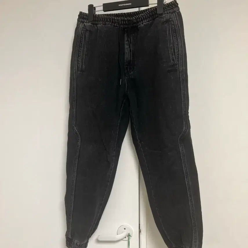 [BUNJANG] JUUN.J Black Denim Jogger Pants (Size 46) / 준지 유아인 블랙 데님 조거 팬츠 (46사이즈)