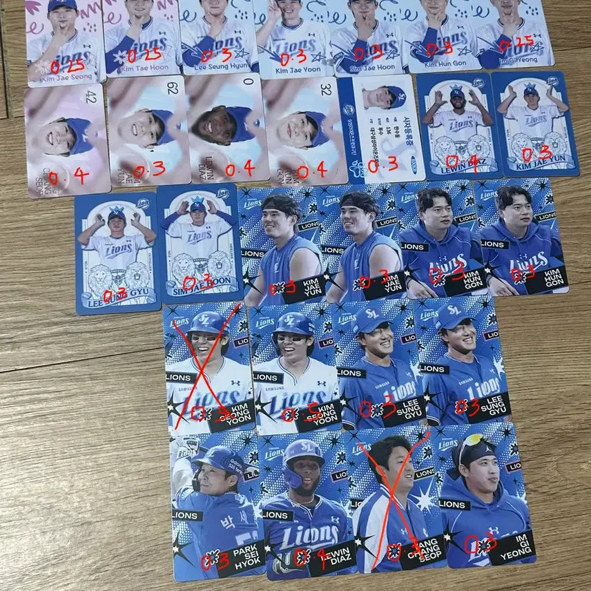 [BUNJANG] Samsung Lions 2026 New Player Photocards / 삼성라이온즈 26년 신규 포토카드 대부분 정가이하