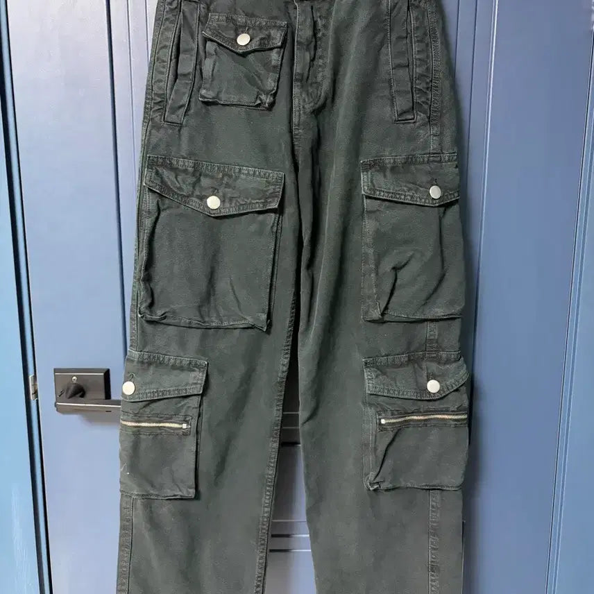 [BUNJANG] Zara Green Cargo Pants Unisex / Zara 자라 카고팬츠 그린 남녀 모두 가능 유니섹스