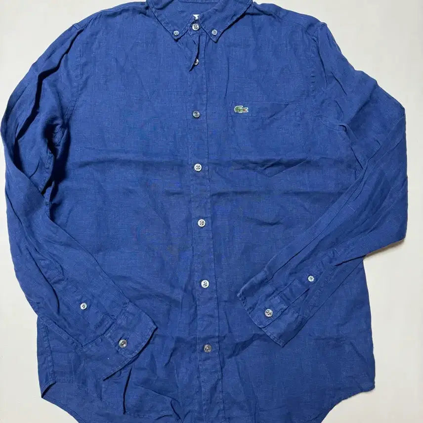 [BUNJANG] Lacoste Daily Basic Linen Shirt / (상태SS) 라코스테 데일리 베이직 린넨셔츠 95-100
