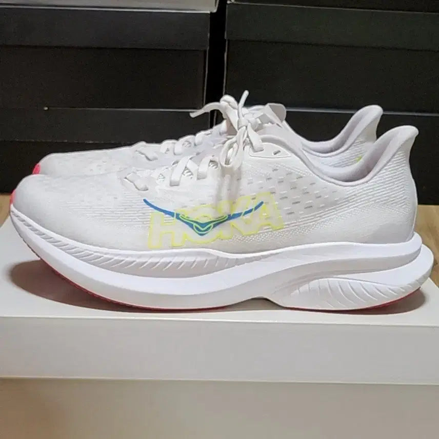 [BUNJANG] Hoka Mach 6 Nimbus Cloud White 270 Men's Running Shoes / 호카 270 마하6 화이트 님버스 클라우드