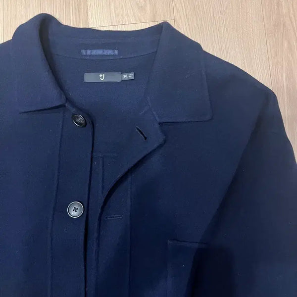 [BUNJANG] Uniqlo +J Navy Wool Coat (3XL) / 유니클로x질샌더 Uniqlo +J 네이비 울 코트 (3XL)
