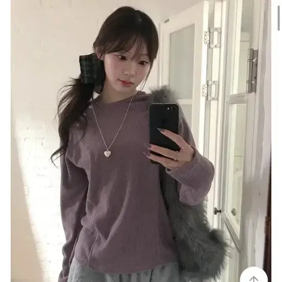 [BUNJANG] MINIPO Verona Button Knit Hoodie / 미니포에 니트후드티