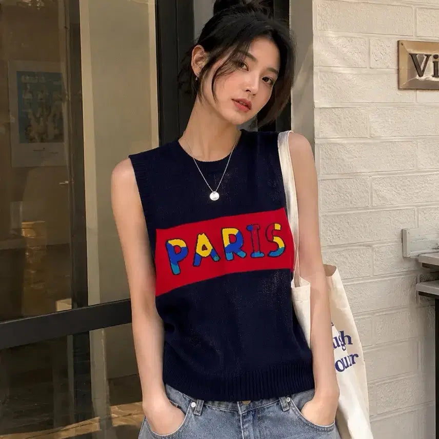 [BUNJANG] Louis Castel Navy Paris Summer Vest 100 / 루이까스텔 네이비 파리 여름 조끼 100