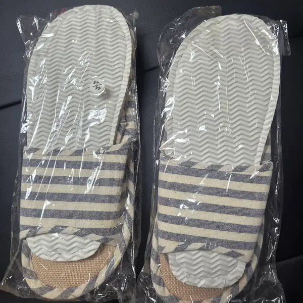 [BUNJANG] Striped Slippers 270mm / 줄무늬 실내화 270mm