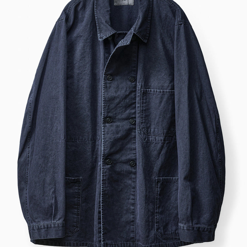 [BUNJANG] Years Ago YRS Duck Canvas French Work Jacket Blue / 이얼즈어고 YRS 워크자켓 블루
