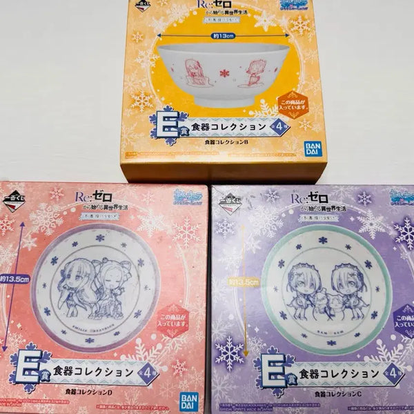 [BUNJANG] Re:Zero Uniform E-San Ceramic Tableware Collection Set (Bowl, Plate) / 새상품) Re제로 제복 E상 도자기 식기 컬렉션 (볼, 접시)