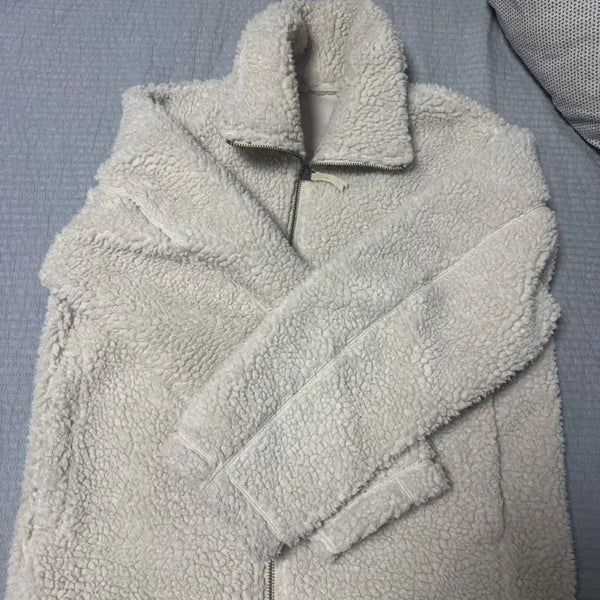 [BUNJANG] Uniqlo U Fleece Jumper Beige L / 유니클로 u 후리스 L