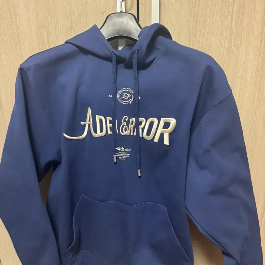 [BUNJANG] Ader Error Verif Hoodie Navy A2 / 아더에러 베리프 후디 네이비 A2