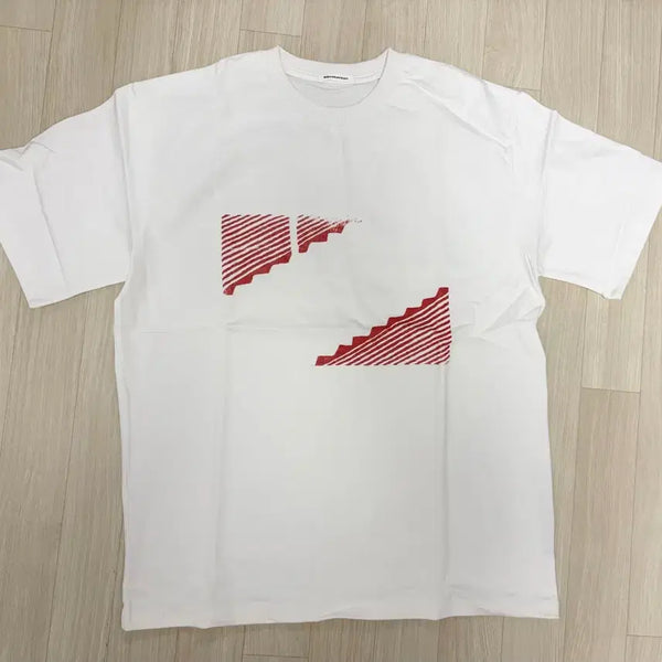 [BUNJANG] Birthday Suit Printing Short Sleeve T-Shirt White L / 벌스데이수트 프린팅 반팔 화이트 L 새상품