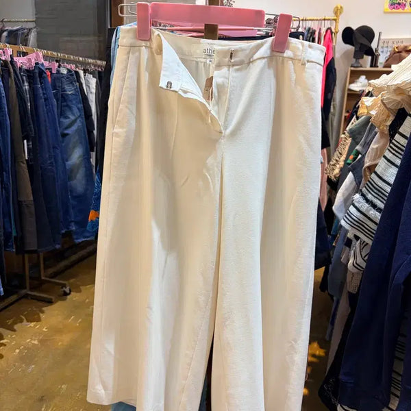 [BUNJANG] ATHE Cotton Pants White / 아떼 면바지 화이트