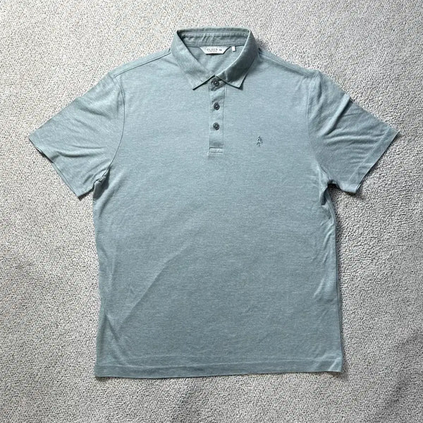 [BUNJANG] Olsen Linen Solid Short Sleeve Polo Shirt / 올젠 린넨 솔리드 반팔 카라티 폴로 카라반팔 100