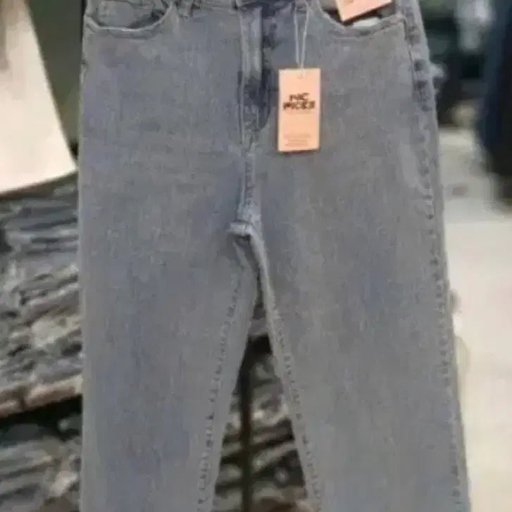 [BUNJANG] NC Basic Semi Wide Denim Pants Size 27-28 / (새거급) NC베이직 세미 와이드 데님 팬츠 27-28사이