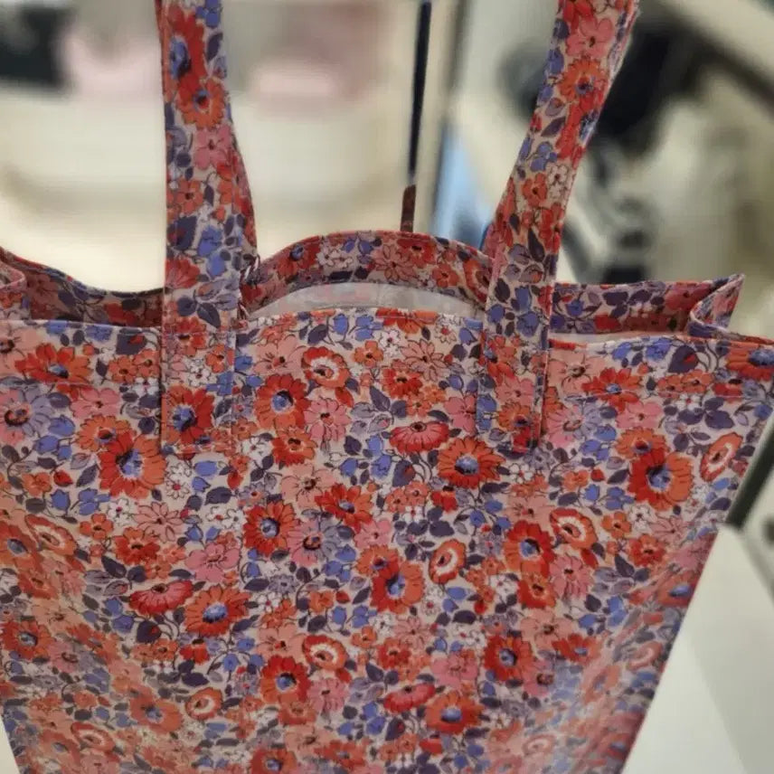 [BUNJANG] Cath Kidston Large Book Bag Floral Pattern / 캐스키드슨 라지 북백
