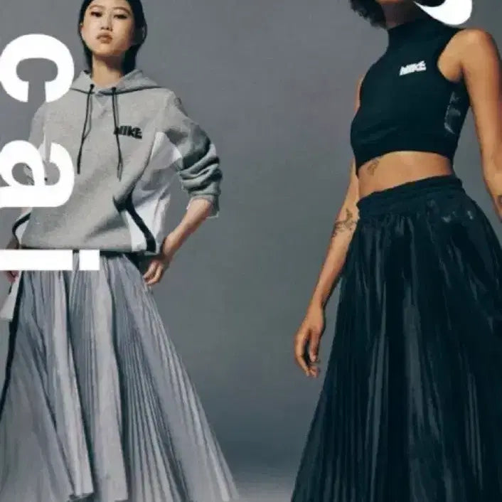 [BUNJANG] Nike x Sacai Pleated Skirt / (새상품) 사카이 나이키 플리츠 스커트