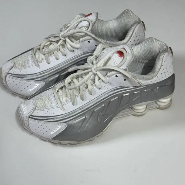 [BUNJANG] Nike Shox R4 White Metallic Silver 245 / 나이키 샥스 R4 화이트 메탈릭 실버 245