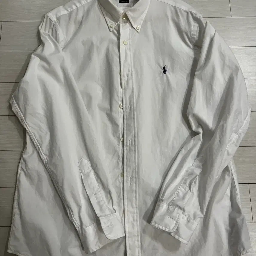 [BUNJANG] Polo Ralph Lauren Poplin White Shirt L / 폴로랄프로렌 포플린 화이트 셔츠 L