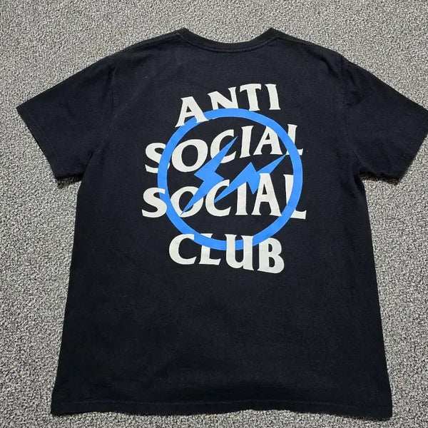 [BUNJANG] Anti Social Social Club x Fragment T-Shirt Blue / [M] 안티소셜소셜클럽 x 프라그먼트 티셔츠 블루