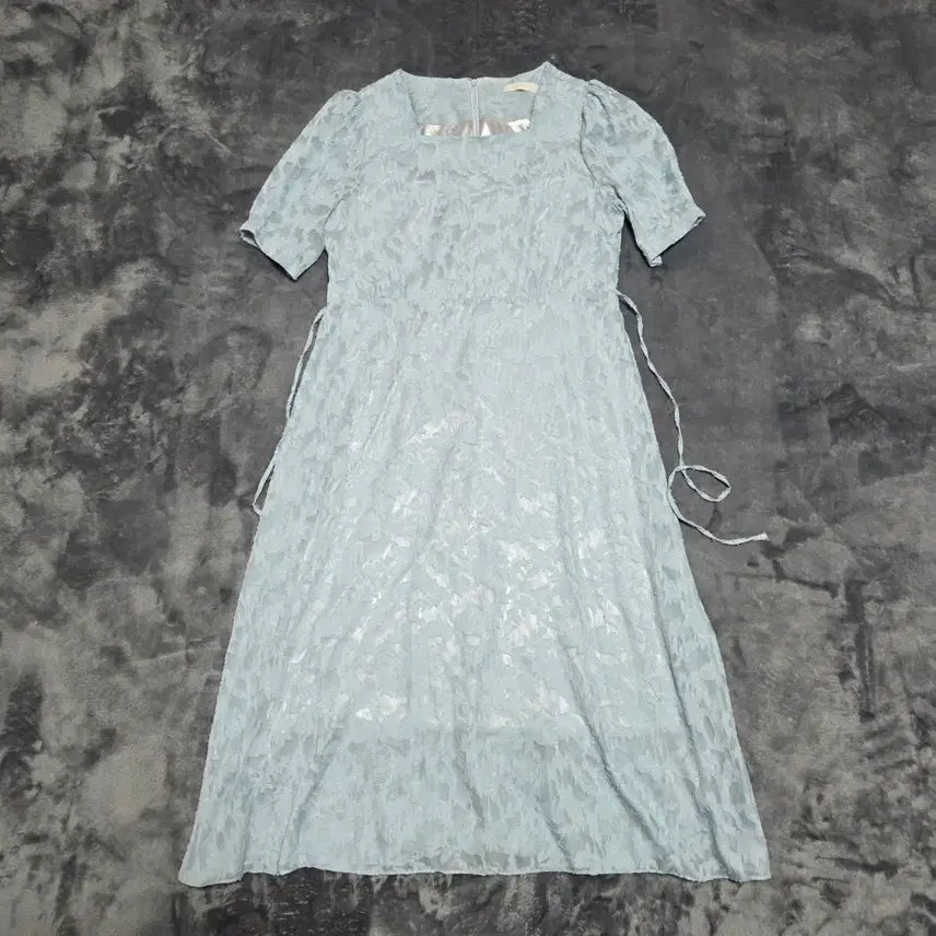 [BUNJANG] Women's Square Neck Short Sleeve Dress / (F)여성 스퀘어넥 반팔 원피스