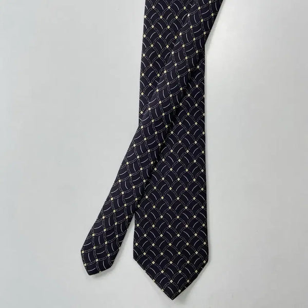 [BUNJANG] Fendi Monogram Silk Necktie Black / 펜디 (FENDI) 모노그램 명품 정품 블랙넥타이