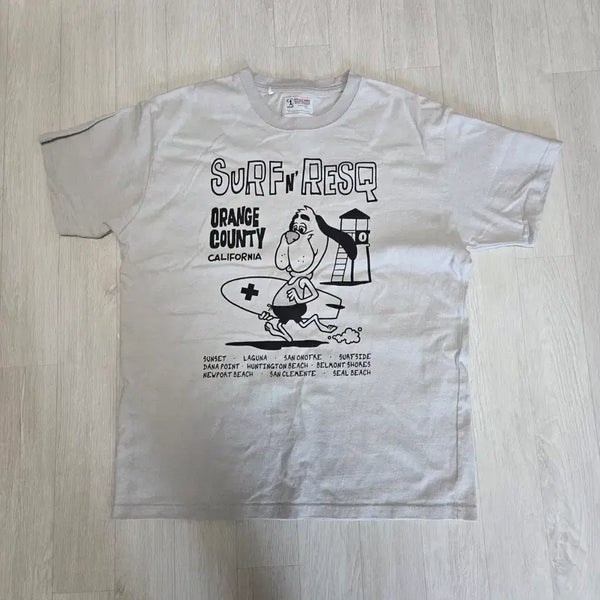 [BUNJANG] The Rescue Surfer Graphic T-Shirt / 더레스큐 볼게임 서퍼 그래픽 반팔