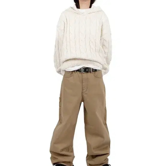 [BUNJANG] Rikim Carpenter Twill Cotton Pants Beige / 릿킴 카펜터 트윌 코튼 팬츠 베이지