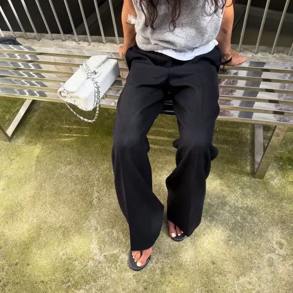 [BUNJANG] BuruHaha Italian Wool Wide Pants / 부루하하 이태리 울 와이드 팬츠