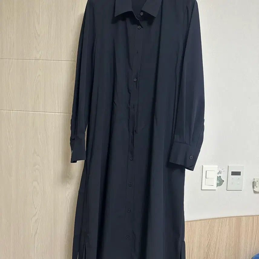[BUNJANG] Sistina Navy Shirt Dress / 시스티나 네이비셔츠 원피스