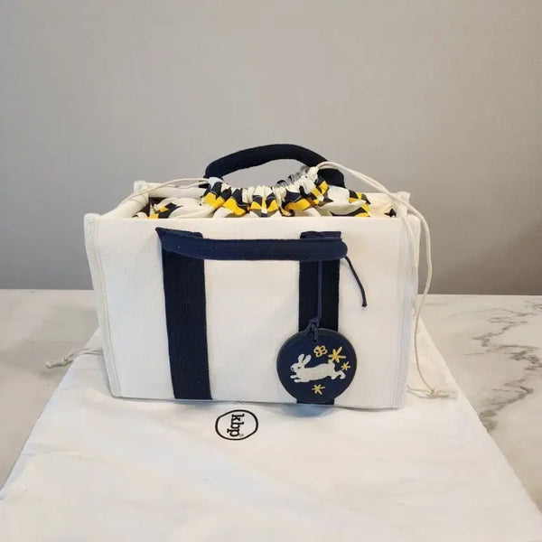 [BUNJANG] Kitty Bunny Pony Canvas Emboss String Cooler Bag Tote Picnic Bag / [스트링백] 키티 버니 포니 (Kitty Bunny Pony) 쿨링백