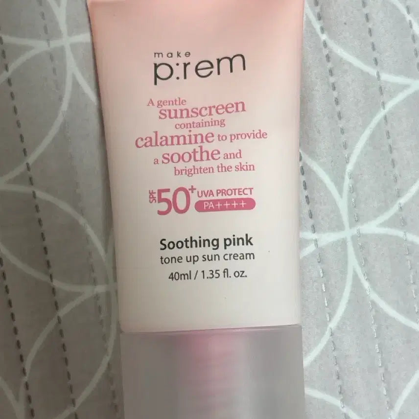[BUNJANG] Make P:rem Soothing Pink Tone-Up Sun Cream / 메이크프렘 수딩 핑크 톤업 선크림