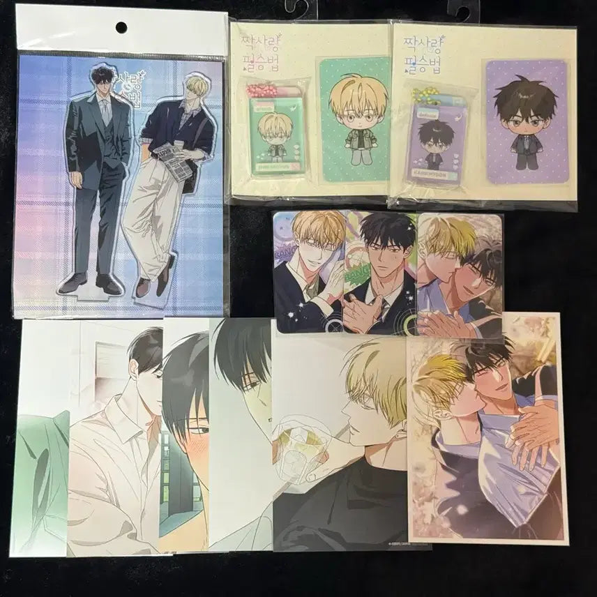 [BUNJANG] Jeju Love Algorithm Acrylic Keyring & Postcard Bundle Set / 짝사랑 필승법 특전 아크릴 키링 엽서 팝업 양도 판매 레진