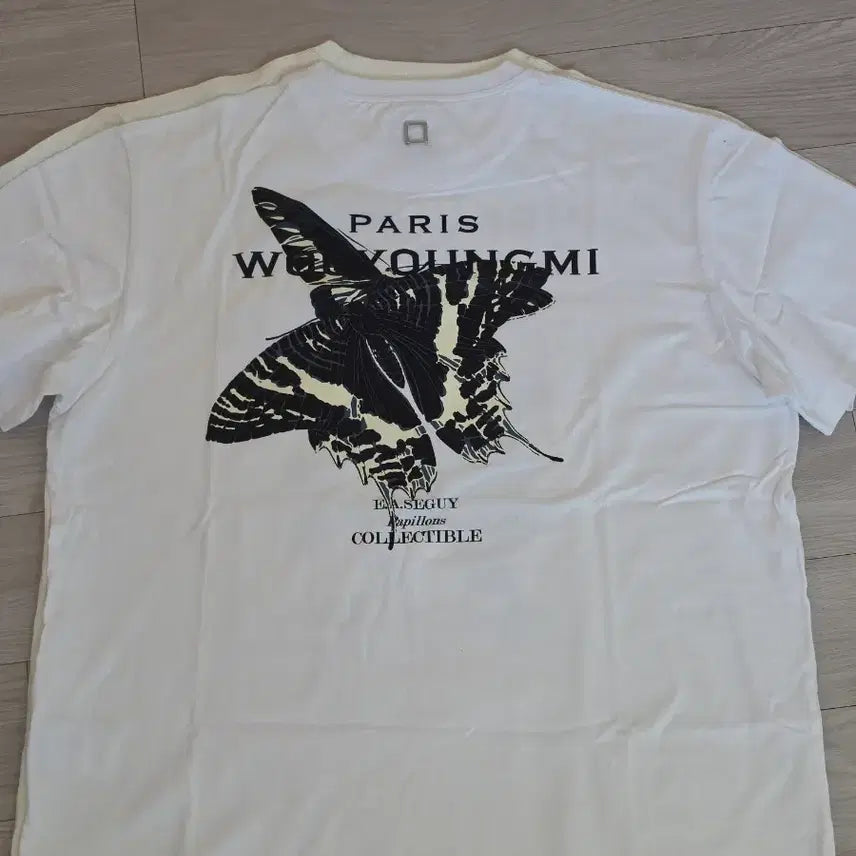 [BUNJANG] Wooyoungmi Butterfly Back Logo T-Shirt / 우영미 나비 백로고 티셔츠