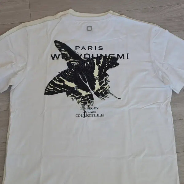 [BUNJANG] Wooyoungmi Butterfly Back Logo T-Shirt / 우영미 나비 백로고 티셔츠