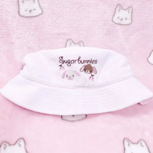 [BUNJANG] Sanrio Sugar Bunnies Classic Pink Bucket Hat / 산리오 슈가버니즈 고전 핑크 벙거지 모자