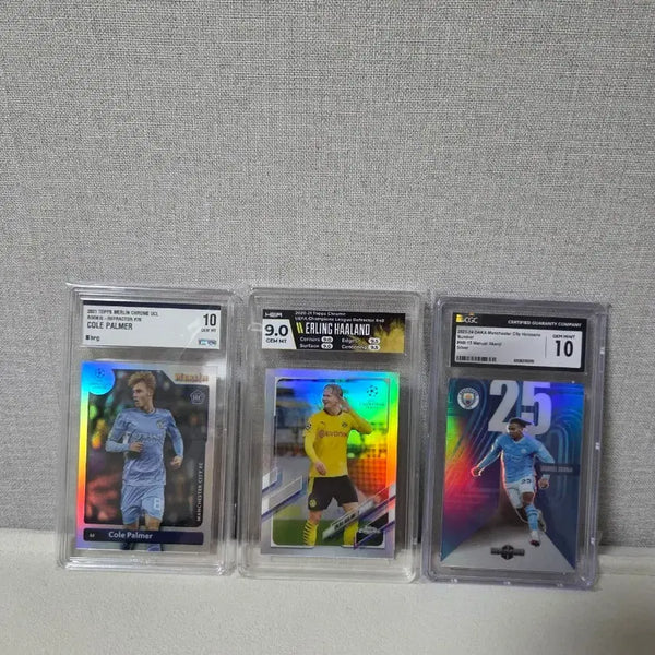 [BUNJANG] Manchester City Graded Cards Bundle (Haaland, Palmer, Akanji) / 맨시티(홀란드 콜파머 아칸지)등급카드