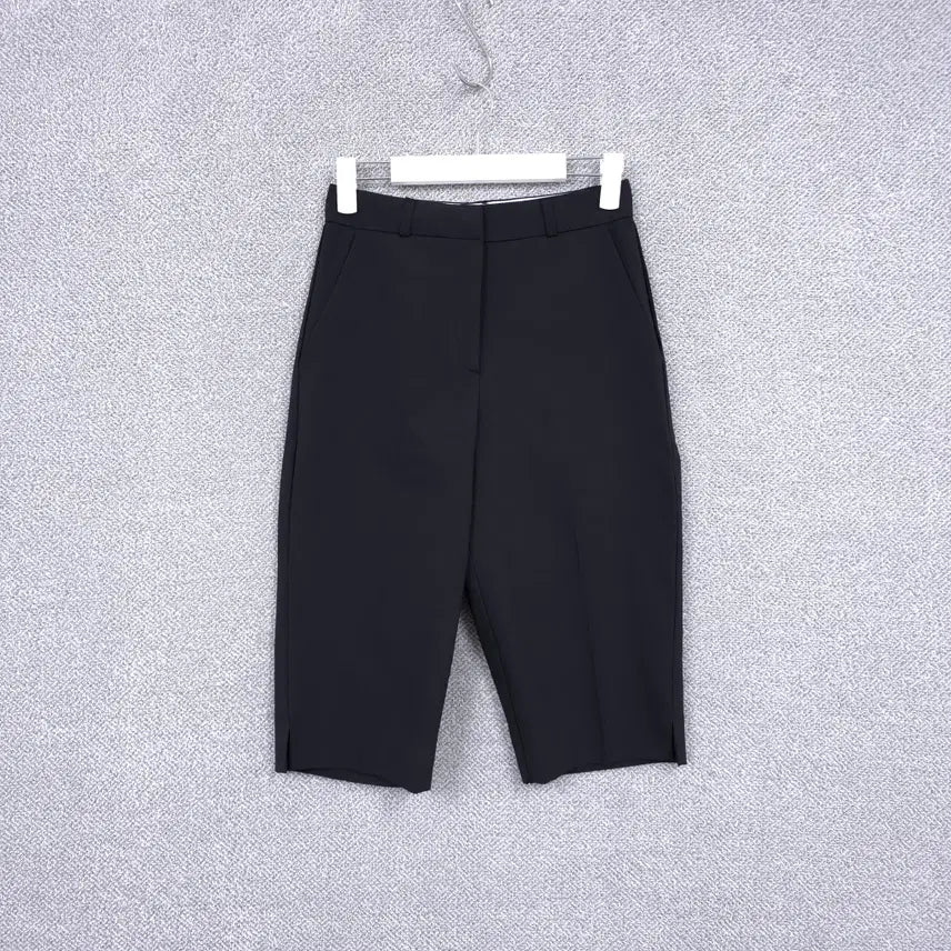 [BUNJANG] Without Summer Women's Slacks Shorts XS / 위드아웃썸머 여성 바스락소재 스판 밑옆트임 슬랙스 반바지 XS