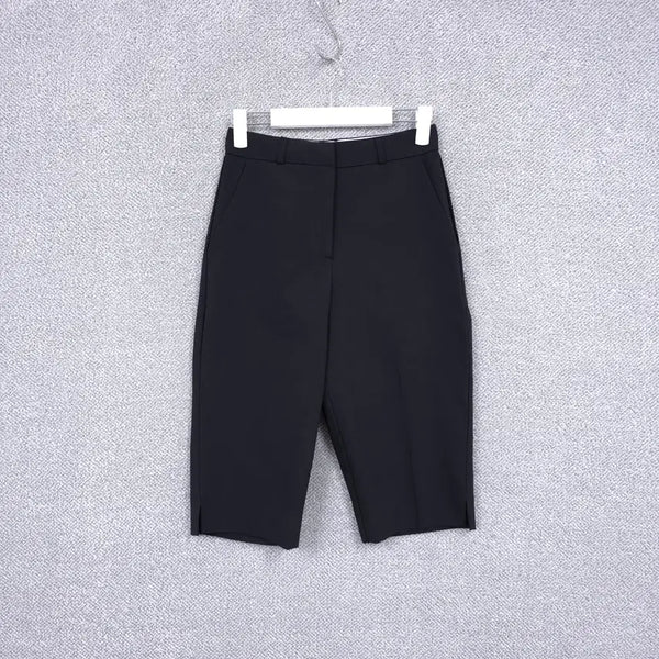 [BUNJANG] Without Summer Women's Slacks Shorts XS / 위드아웃썸머 여성 바스락소재 스판 밑옆트임 슬랙스 반바지 XS