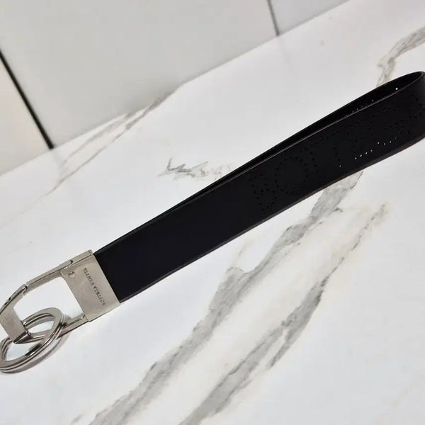 [BUNJANG] Bottega Veneta Perforated Logo Leather Keyring Holder / (정품) 보테가베네타 펀칭 로고 가죽 키링 키홀더