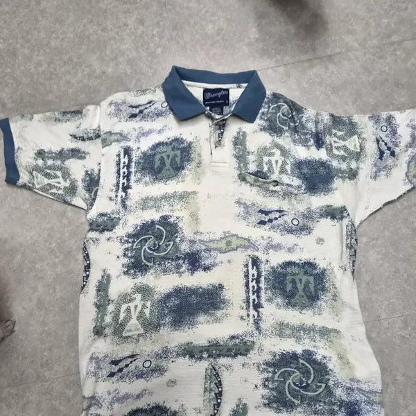 [BUNJANG] Wrangler Men's Short-Sleeve Polo Shirt L / 랭글러 남자 반팔 카라티