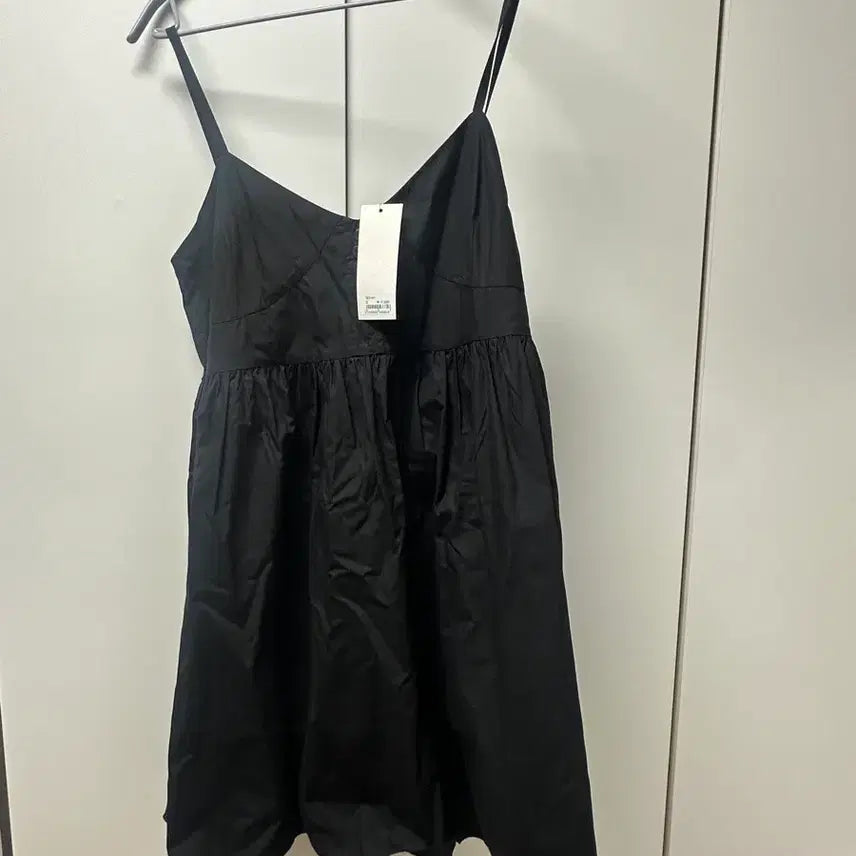 [BUNJANG] Black Bustier Midi Dress / 블랙 뷔스티에 원피스