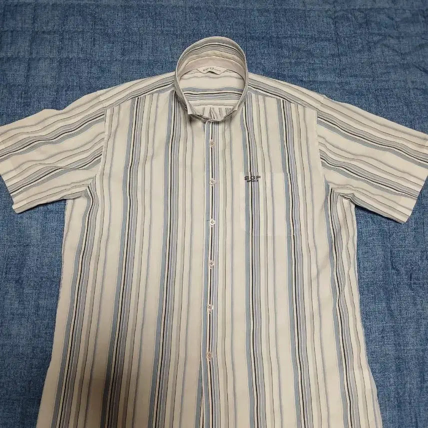 [BUNJANG] SGF Superior Striped Short-Sleeve Polo T-Shirt / SGF SUPERlOR 슈퍼리어 반팔티